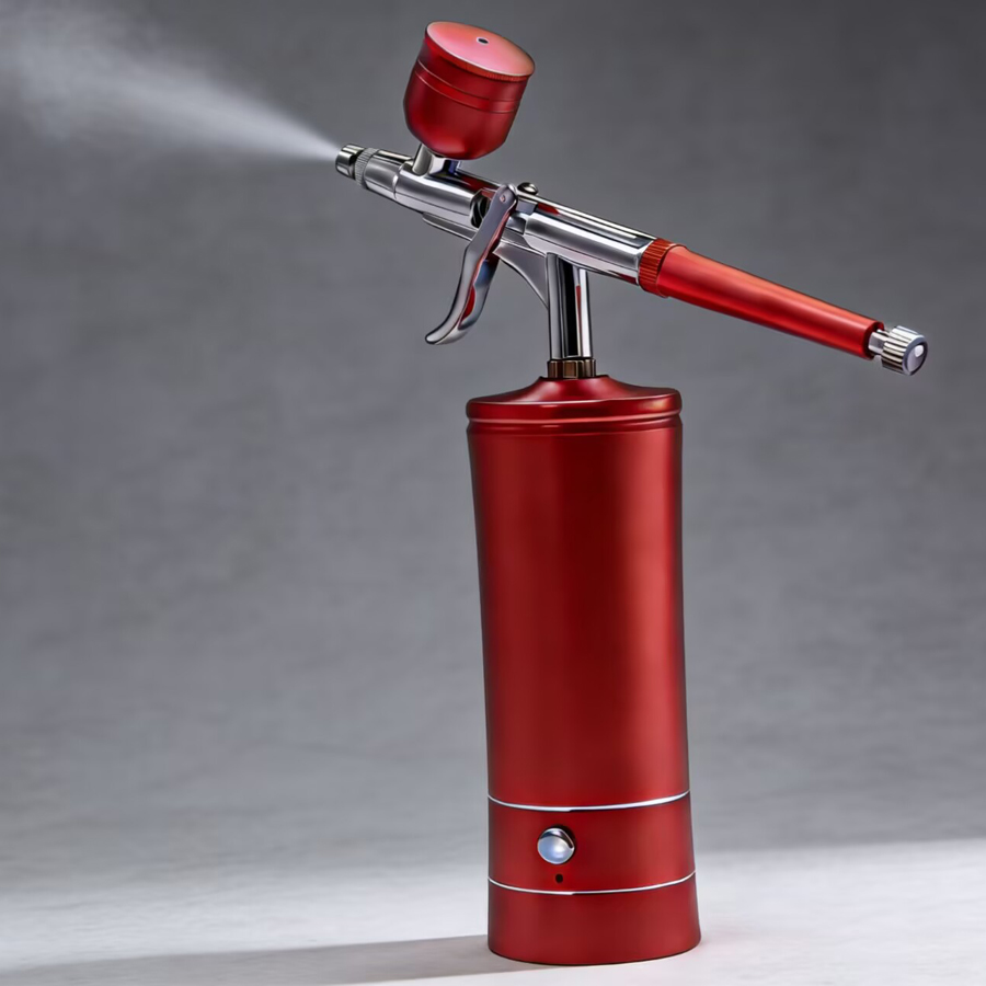 Airbrush Kit With Mini Compressor - Aerógrafo portátil recarregável sem fio com