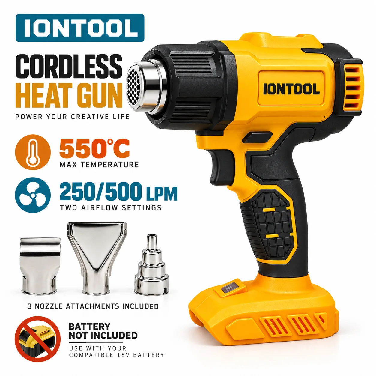 Cordless Heat Gun For Shrink Tubing - Pistola de Calor Sem Fio e