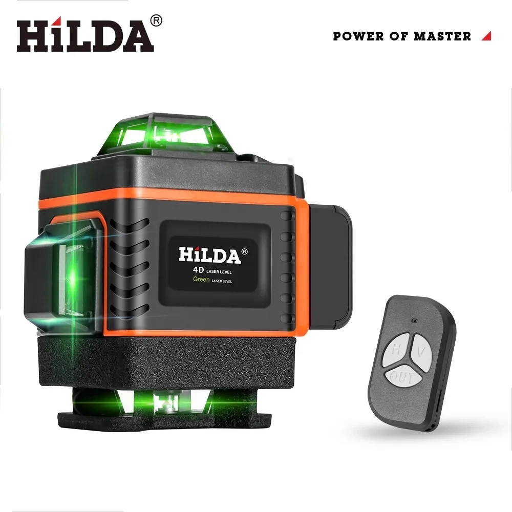 Hilda 16/12 linhas 4d laser ní - Laser Level 16 Lines 4D Green avaliação e preço