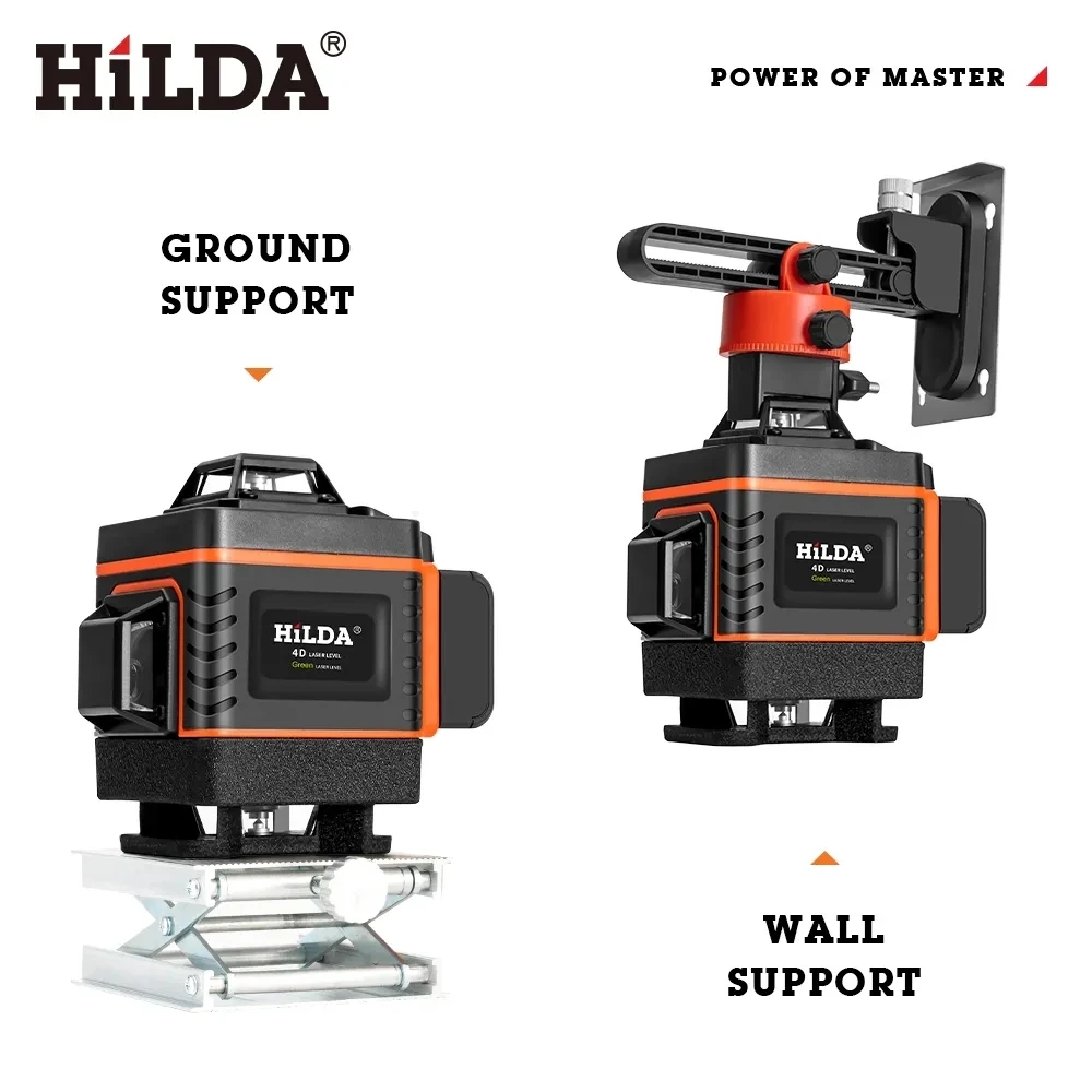 Hilda 16/12 linhas 4d laser ní - Laser Level 16 Lines 4D Green avaliação e preço