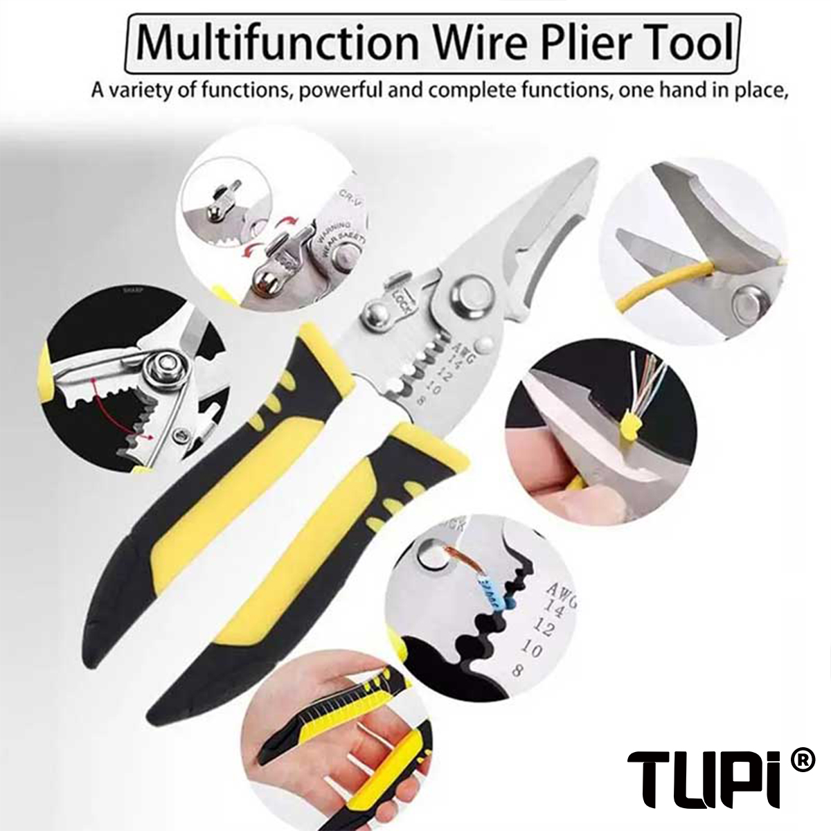 Tupi pro alicate eletricista 3 - Automatic Wire Stripper Cutter avaliação e preço