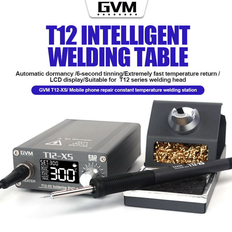 Gvm T12-XS display digital tem - Digital Soldering Station T12 avaliação e preço
