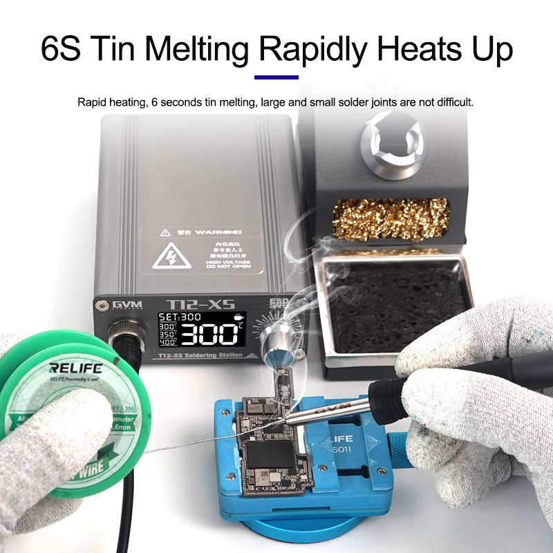 Gvm T12-XS display digital tem - Digital Soldering Station T12 avaliação e preço
