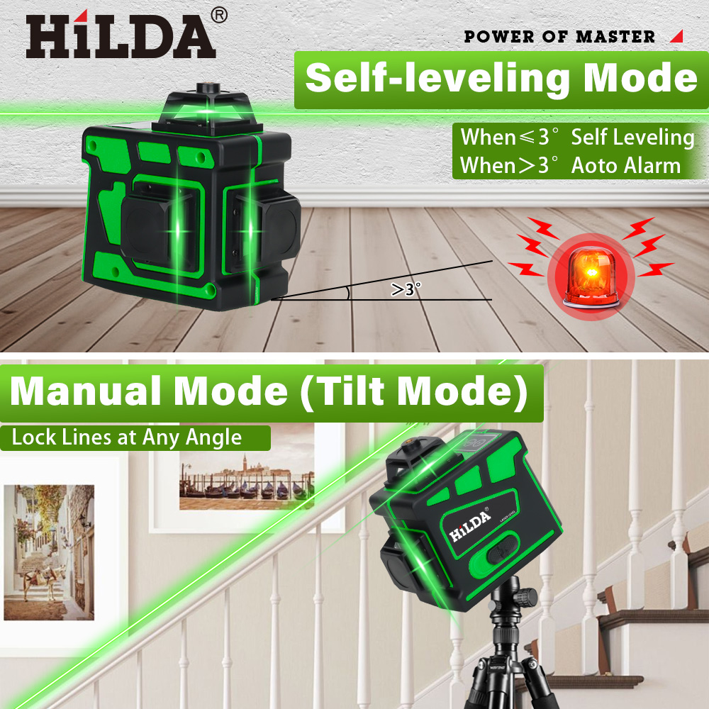 Nível a Laser HILDA 16/12 Linh - Laser Level 16 Lines 4D Green avaliação e preço