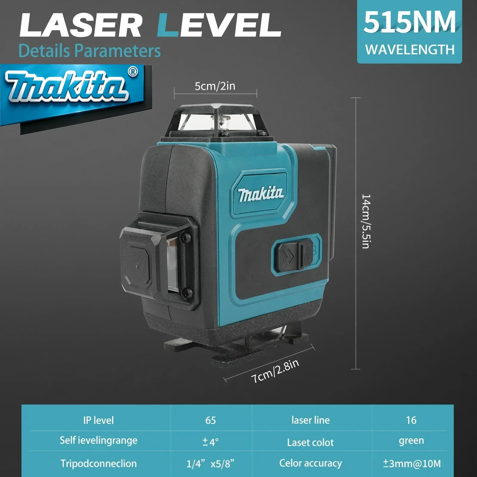 Bateria Makita 40V 5.0Ah Max,  - Laser Level 16 Lines 4D Green avaliação e preço